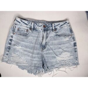 American Eagle Shorts‎ Womens Size 4 Comfort Stretch Distressed Raw Hem Festival